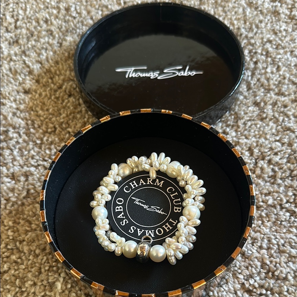 Thomas Sabo White Beaded Bracelet